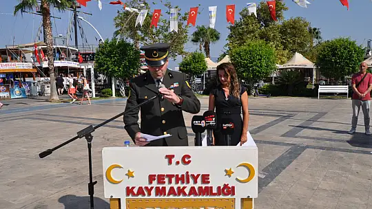 30 Ağustos Zafer Bayramı Fethiye'de Törenle Kutlandı