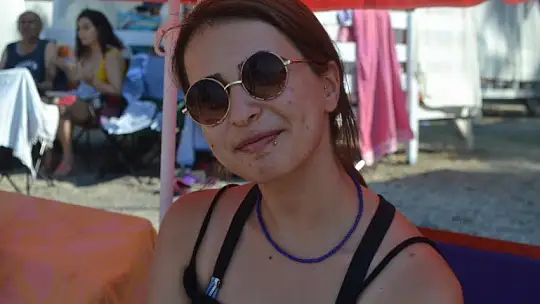 Büyük Samanlık Plajında Bayram Yoğunluğu