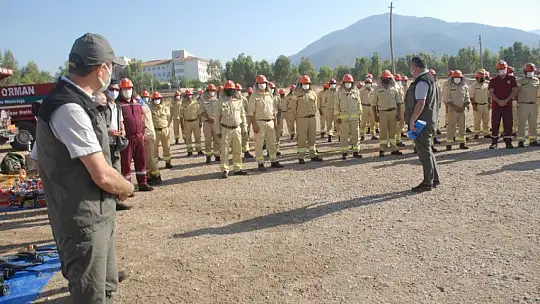Yangın ekiplerine işbaşı eğitim Tatbikatı