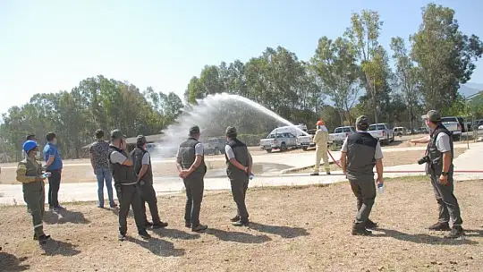 Yangın ekiplerine işbaşı eğitim Tatbikatı