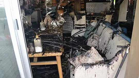 Fethiye'de Kafe Restoran da yangın