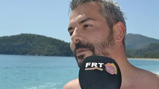 Güneşli ve güzel havada deniz keyfi yaptılar