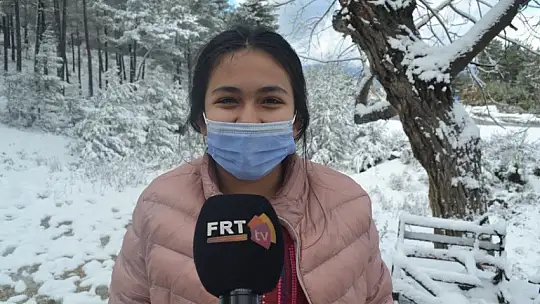 Fethiye ve Seydikemer'in yüksek kesimlerinde kar yağışı etkili oldu 