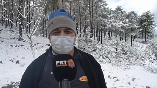 Fethiye ve Seydikemer'in yüksek kesimlerinde kar yağışı etkili oldu 