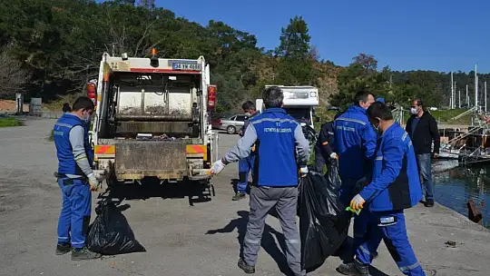Kısıtlama günlerinde çevre temizliğine devam