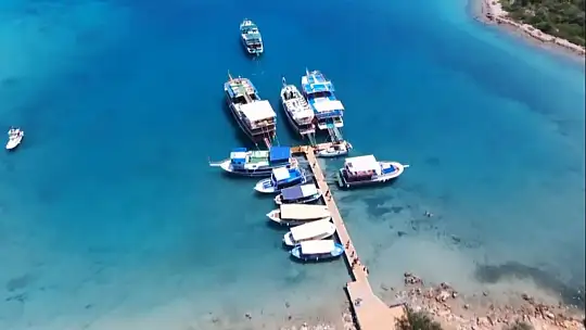 Dünyaca ünlü Sedir Adası havadan görüntülendi