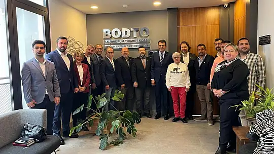 İYİ Parti milletvekili adayı Mehmet tosun, Bodrum'da oda başkanlarını ziyaret etti