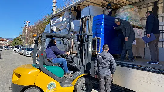 YARDIM TIRLARI DUALAR İLE FETHİYE'DEN YOLA ÇIKTI