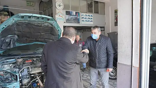 Başkan Tokat sanayi esnafını ziyaret etti