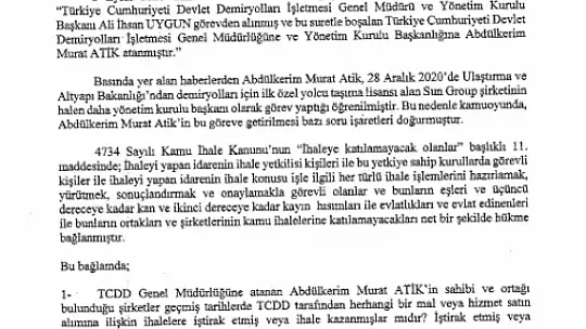 Girgin 'Artık İhaleyi Alanlar İhaleyi Dağıtsın Mantığına Geçtiler'