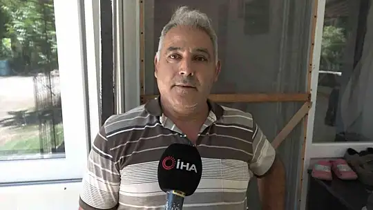 Evinin yanmadığına sevinemedi