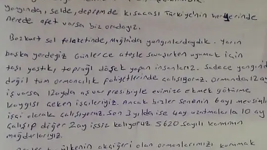 Girgin, TBMM'de Orman İşçisinin Mektubunu Okudu