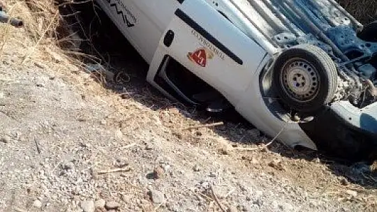 Fethiye'de otomobil takla attı: 1 yaralı