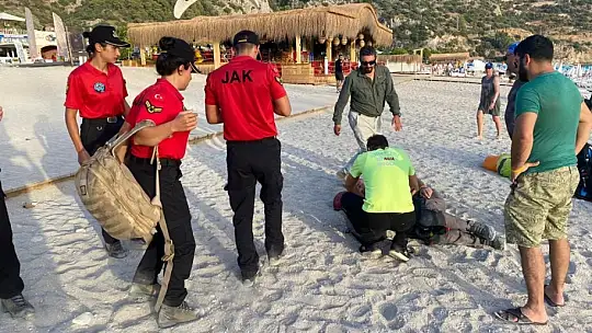 FETHİYE'DE PARAŞÜT KAZASI: 1 YARALI