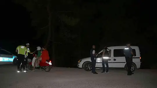 Fethiye'de polis ekiplerinden orman yangınlarına karşı sıkı denetim