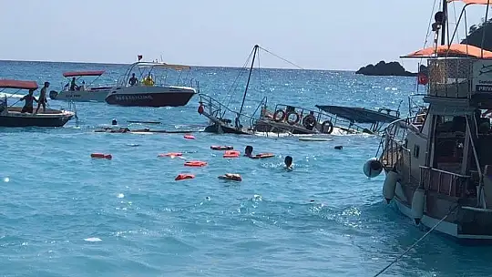 Fethiye'de tur teknesi battı, 1'i çocuk 3 yaralı