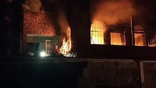 Fethiye'deki yangında bir evde maddi hasar meydana geldi