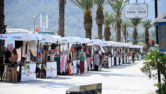 Kadın Girişimi Kooperatifi Göcek'te stantlarını açtı