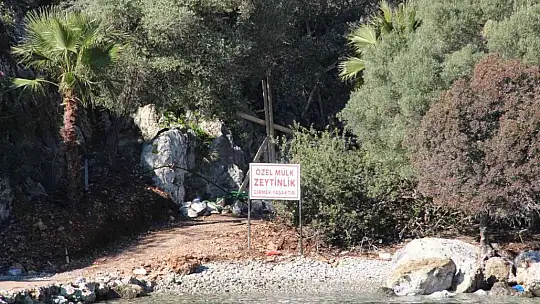 Göcek'te koylardaki kaçak yapılaşma yerinde incelendi