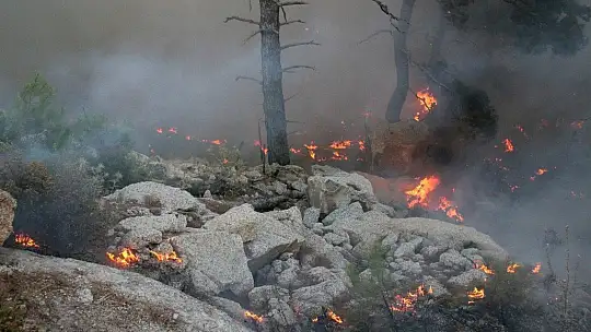 Gökbel Dağları alev alev yanıyor