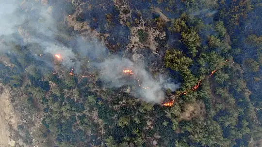 Gökbel Dağları alev alev yanıyor