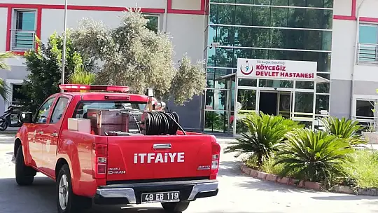 Hastane odasında elektrikli kahve makinesi yangın çıkarttı
