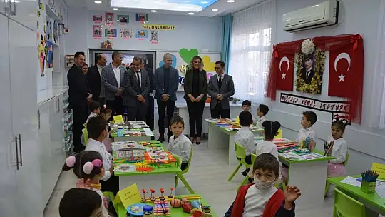 Hayırseverler okula anasınıfı ve fen laboratuvarı yaptırdı
