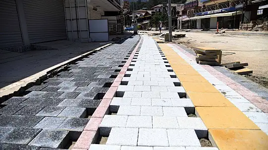 Hisarönü'nde üstyapı çalışması başladı