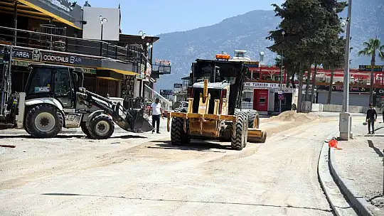 Hisarönü'nde üstyapı çalışması başladı