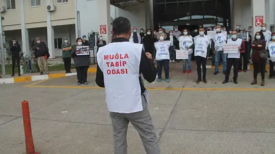 Sağlık Çalışanları Fethiye'de de Seslerini Yükseltti