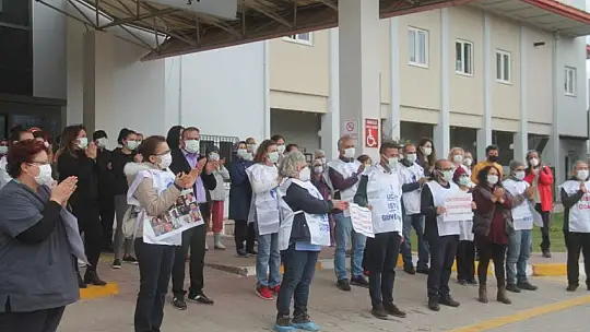 Sağlık Çalışanları Fethiye'de de Seslerini Yükseltti