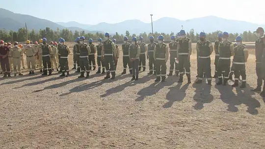 Yangın ekiplerine işbaşı eğitim Tatbikatı