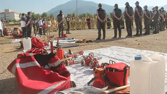 Yangın ekiplerine işbaşı eğitim Tatbikatı