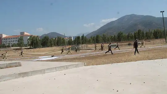 Yangın ekiplerine işbaşı eğitim Tatbikatı