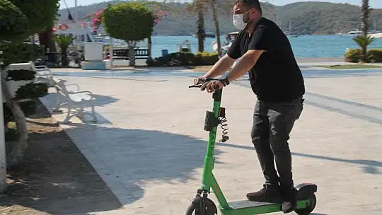 Fethiye'de yeni ulaşım tarzı Martı Scooter