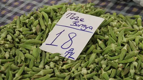 Salı pazarında zirveyi bamya ve taze fasulye paylaşıyor