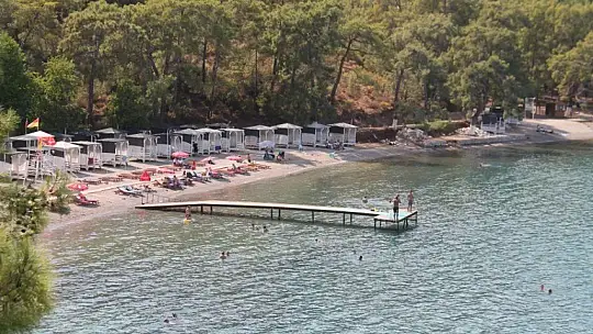 Fethiye sahilleri sakin