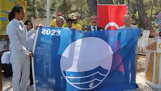 Büyük Samanlık Koyu'nda  'mavi bayrak' çekildi