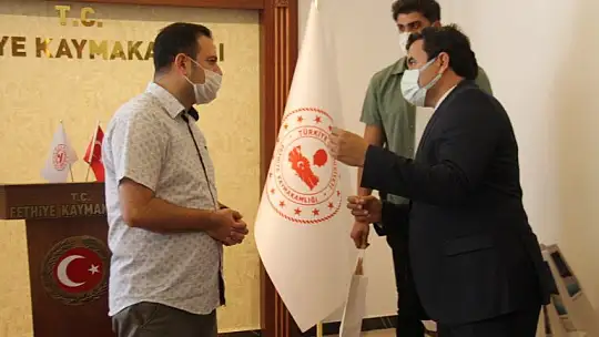 Fethiye 2. Spor Festivali konukları Kaymakam Fırat'ı ziyaret etti