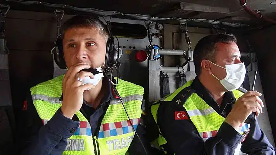 Jandarma'dan bayram öncesi helikopterli denetim