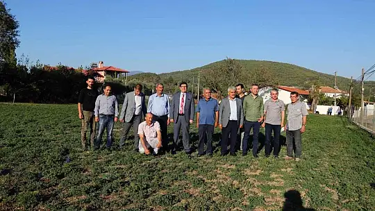 Kafaca ovasında Bin dekar su ile buluştu