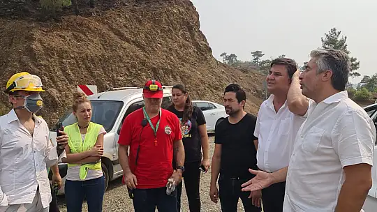 Karaca Köyceğiz'de yangın bölgesinde