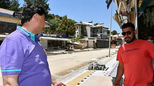 Hisarönü'nde üstyapı çalışması başladı