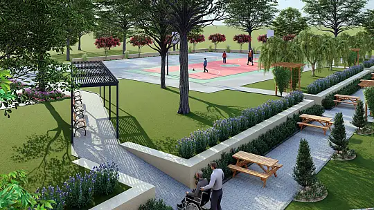 Karaçulha Parkı ve Taziye Evi yapımına başlandı