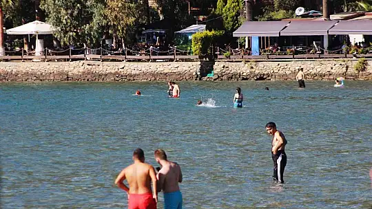 Kasım ayında denize akın ettiler