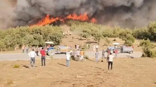 Kavaklıdere yangınında da köyler tahliye edilmeye başlandı