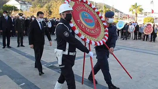 Fethiye'de Atatürk saygı ile anıldı