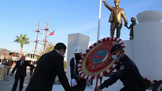 Fethiye'de Atatürk saygı ile anıldı