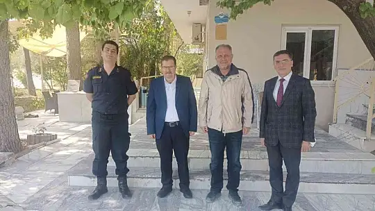 Kaymakam Kökçü'den orman yangınlarının söndürülmesine katkı sağlayanlara 'Teşekkür' ziyareti