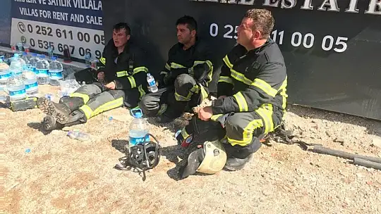 Kayseri itfaiyesi Muğla'da termik santrali koruyor
